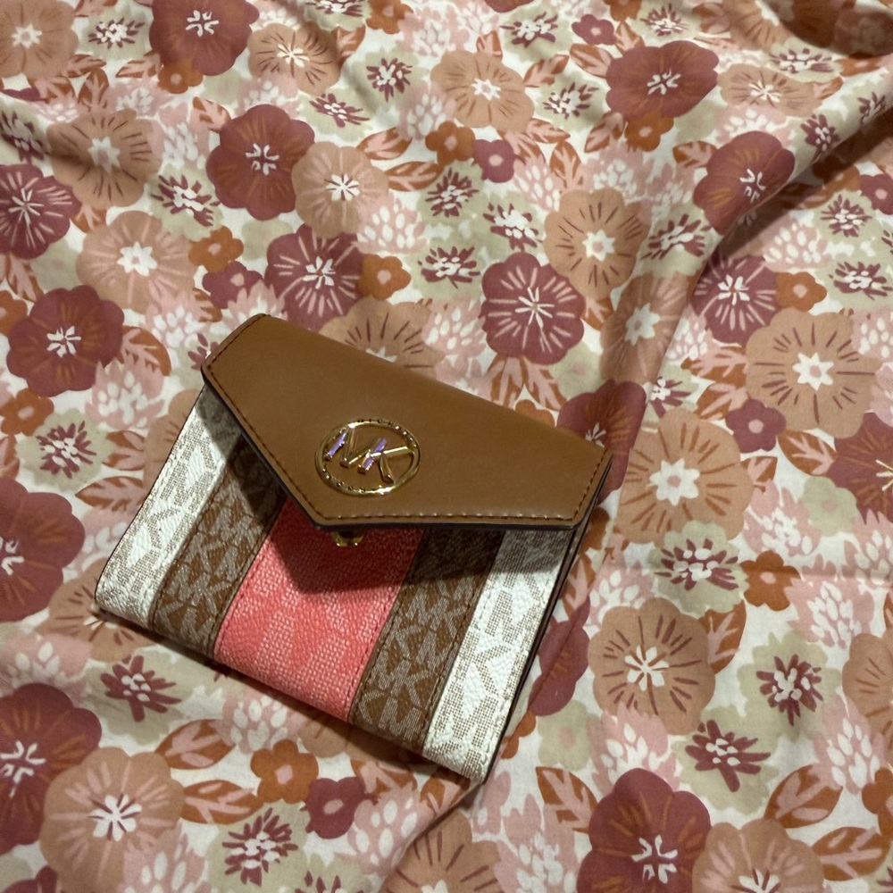 Michael Kors Brown and Pink Wallet